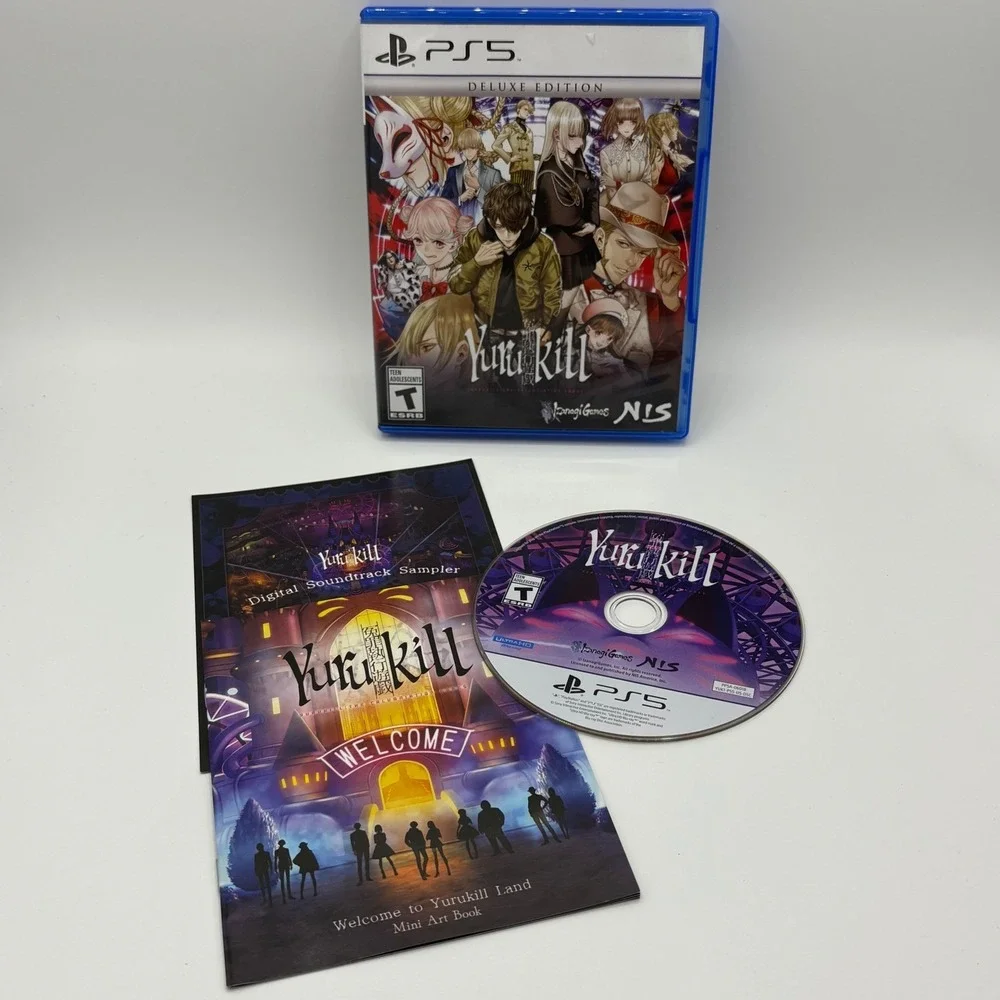 Yurukill The Calumniation Games‎ PS5 Deluxe Edition Art Book & Music inserts